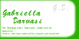 gabriella darvasi business card